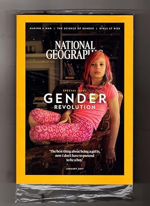 2017 (Girl in Pink Subscriber Cover Version) National Geographic Magazine - January, 2017. Specia...