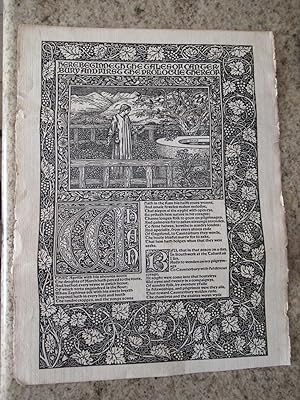 The Works Of Geoffrey Chaucer Now Newly Imprinted / The Canterbury Tales: Prologue (Single Page P...