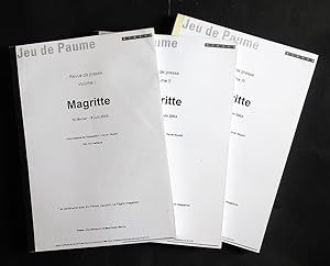 Magritte Revue de Presse, Volumes 1,2, & 3