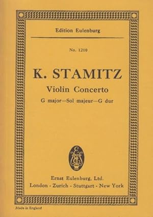 Violin Concerto in G major - Study Score