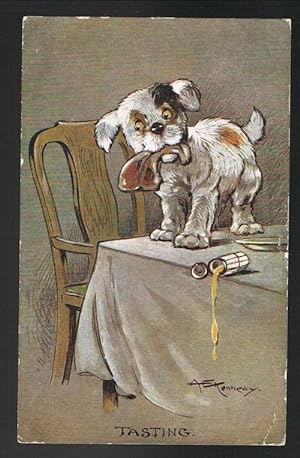 Tasting Dogs Postcard