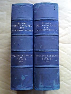 Études philosophiques sur le christianisme, 4 tomes reliés en 2 volumes