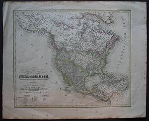 Nord-America nach den besten und neuesten Quellen entworfen und gezeichnet von C. Glaser 1837.