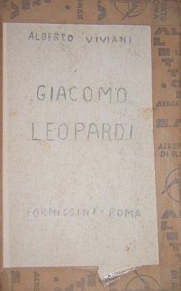 GIACOMO LEOPARDI.,