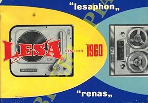 "Lesaphon". "Renas". Listino 1960.