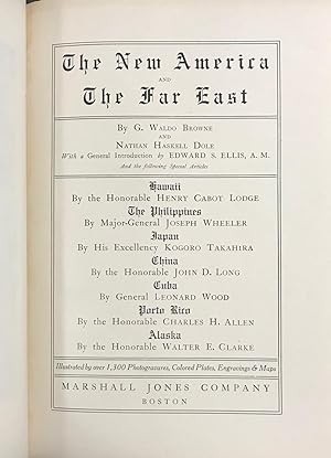 The New America and the Far East [8 volumes]