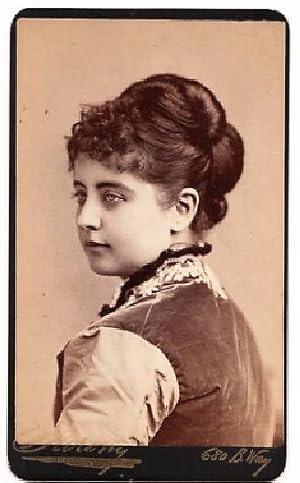 CARTE DE VISITE OF OPERATIC SOPRANO PAULINE LUCCA, PHOTOGRAPHED BY NAPOLEON SARONY