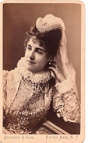 CARTE DE VISITE OF ENGLISH ACTRESS ADELAIDE NEILSON IN CHARACTER, PHOTOGRAPHED BY GURNEY & SON