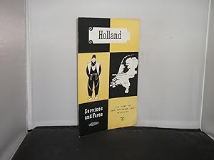 British Railways : Holland Services and Fares 2nd June to 28th September 1957