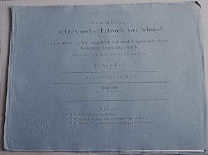 Schinkel: 14. Heft. 1829. 6 Entwürfe von Schinkel: Straupitz Niederlausitz. 85.86., Berlin. Entwu...