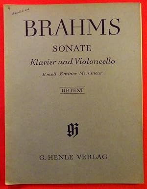 Sonate für Klavier und Violoncello. Opus 38 E-moll. Urtext (Herausgegeben von Hans Münch-Holland)