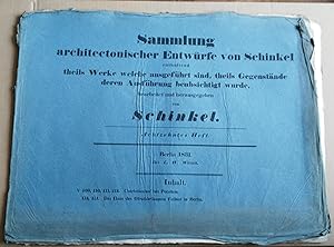 Schinkel: 18. Heft. 1831. 6 Entwürfe von Schinkel: Potsdam Charlottenhof. 109.110.111.112. Berlin...