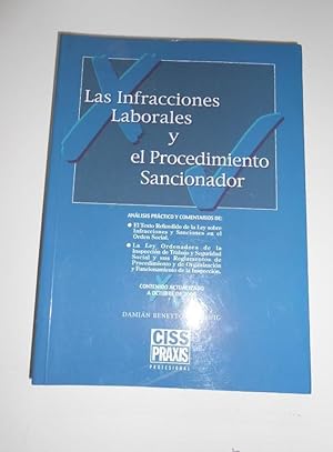 LAS INFRACCIONES LABORALES Y EL PROCEDIMIENTO SANCIONADOR. DAMIAN BENEYTO CALBUIG. 2000. TDK48