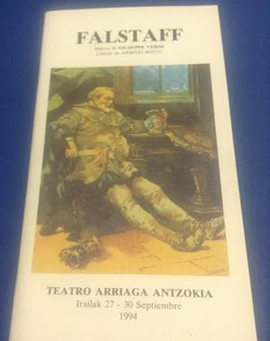 Libreto teatro Arriaga Bilbao - falstaff - 1994 TDKP11