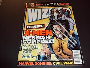 Wizard #193 Nov 2007 X-Men Messiah Complex, Marvel Zombies