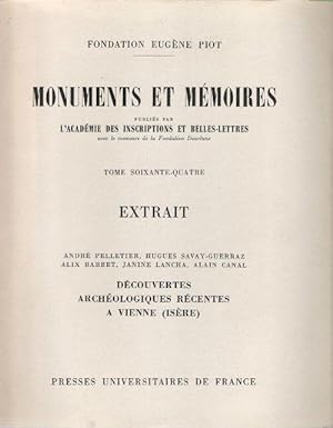 Monuments et Mémoires Publiés Par L'Académie Des Inscriptions et Belles-Lettres . Tome 64 : Extra...