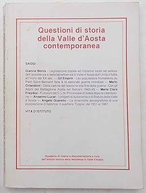 Questioni di storia della Valle d'Aosta contemporanea. 2/88.