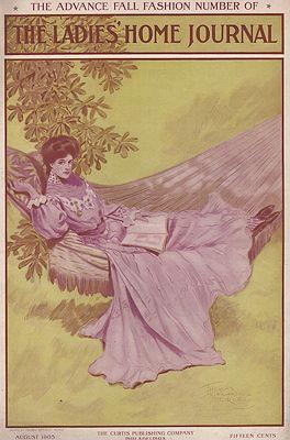 ORIG. VINTAGE MAGAZINE COVER - LADIES HOME JOURNAL - AUGUST 1905