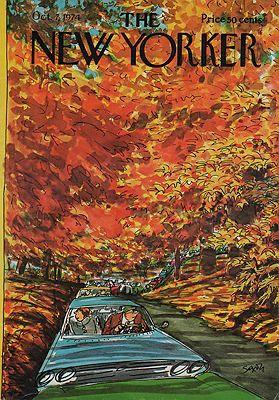 ORIG VINTAGE MAGAZINE COVER - THE NEW YORKER - OCTOBER 7 1974