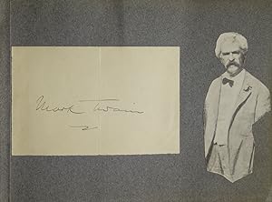 Autograph of Mark Twain [in:] Autograph Album of American Literary Figures collected by Elsie Pla...