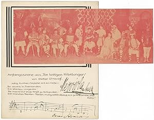 Autograph musical quotation signed