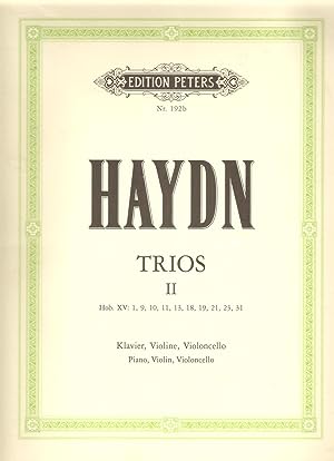 Trios II Hob. XV: 1, 9 ,10,11,13, 18, 21, 23, 31 for Piano Violin & Cello