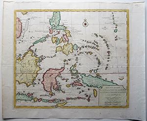 Nieuwe Kaart van de Filippynsche, Ladrones, Moluccos of Specerey Eilanden.