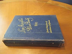 Los Angeles Blue Book 1942 Social Register Of Southern California, A Society Directory.