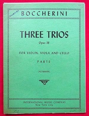 Three Trios for Violin, Viola and Cello Op. 38 (Altmann)
