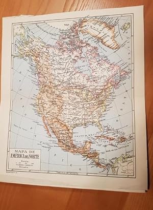 lamina - mapa america del norte - espasa calpe - tdkpr1