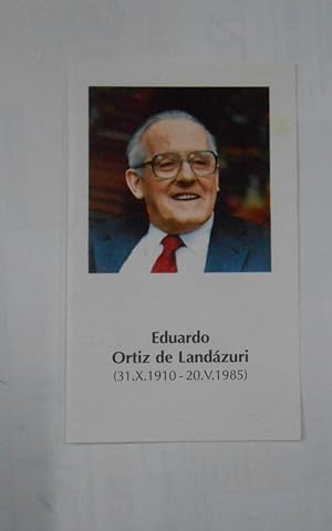 ORACION RECORDATORIO A EDUARDO ORTIZ DE LANDAZURI. 20 DE MAYO DE 1985. TDKP1