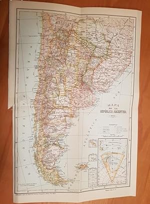 lamina - mapa republica argentina - espasa calpe - tdkpr1