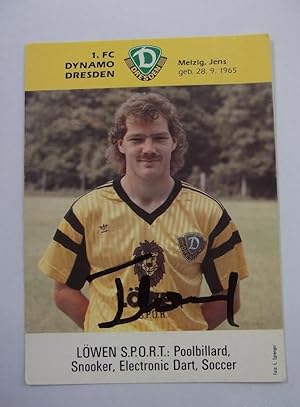 FOTO POSTAL JUGADOR F.C. DYNAMO DRESDEN. MELZIG JENS FIRMADA. TDKP12