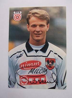 FOTO POSTAL JUGADOR SELECCION AUSTRIA AUSTRIACA DE FUTBOL. CHRISTIAN PROSENIK. FIRMADA. TDKP12