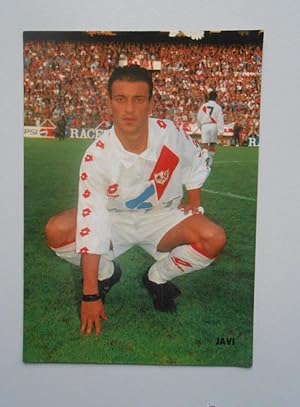 FOTO JUGADOR JAVI. RAYO VALLECANO. FIRMADA POR DETRAS. TDKP5