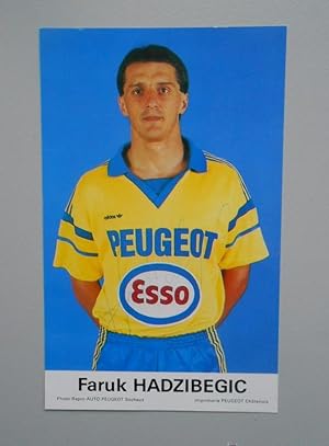 FOTO POSTAL JUGADOR FARUK HADZIBEGIC. SOCHAUX. FIRMADA. TDKP5