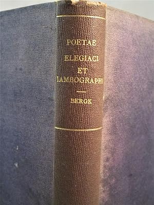 Poetae Elegiaci Et Iambographi