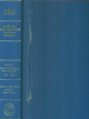 IBN : Index bio-bibliographicus notorum hominum Pars C. Vol 132
