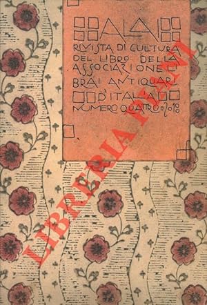 ALAI - Rivista di cultura del libro dell'Associazione Librai Antiquari d'Italia. N. 4.