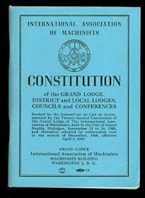 CONSTITUTION OF THE GRAND LODGE, DISTRICT AND LOCAL LODGES, COUNCILS AND CONFERENCES. INTERNATION...