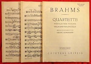 Quartette für Klavier, Violine, Viola und Violoncello (Hg. v. Georg Schumann)