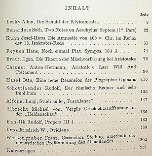 Wiener Studien. Zeitschrift für klassische Philologie und Patristik. Neue Folge - Band 1 (80. Ban...