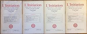 L'Initiation n°1, 2, 3, 4. (1965) 39 ème année. Cahiers de documentation ésotérique traditionnell...