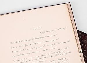 "Décembre" : poème autographe de jeunesse dédié à Guillaume Apollinaire « J'aurai mordu la vie à ...