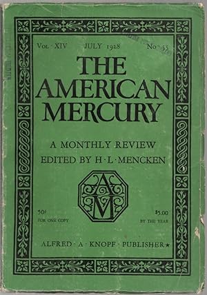 The American Mercury; Volume XIV, Number 55, July 1928