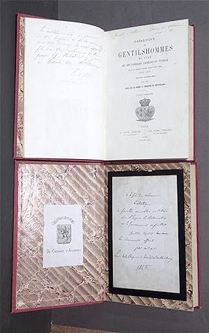 Catalogue des Gentilshommes en 1789 et des familles anoblies ou titrées depuis le Premier Empire ...