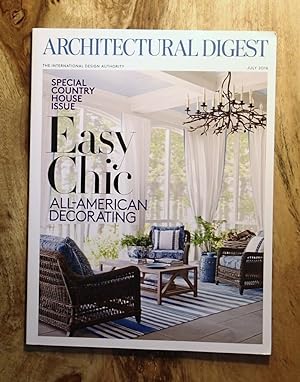 ARCHITECTURAL DIGEST : THE EASY CHIC : All-American Decorating : July 2016