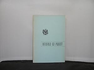 Design in Print : Catalogue of an Exhibition of Contemporary Design presented by the Scottish Com...