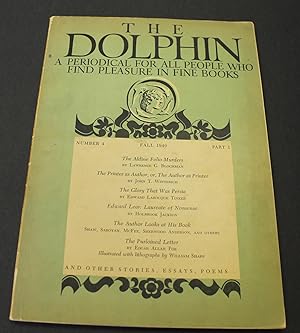The Dolphin, a Periodical for all people who find pleasure in fine books. No. 4, Pt. 1 Fall1940.