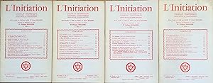 L'Initiation n°1, 2, 3, 4. (1972) 46 ème année. Cahiers de documentation ésotérique traditionnell...